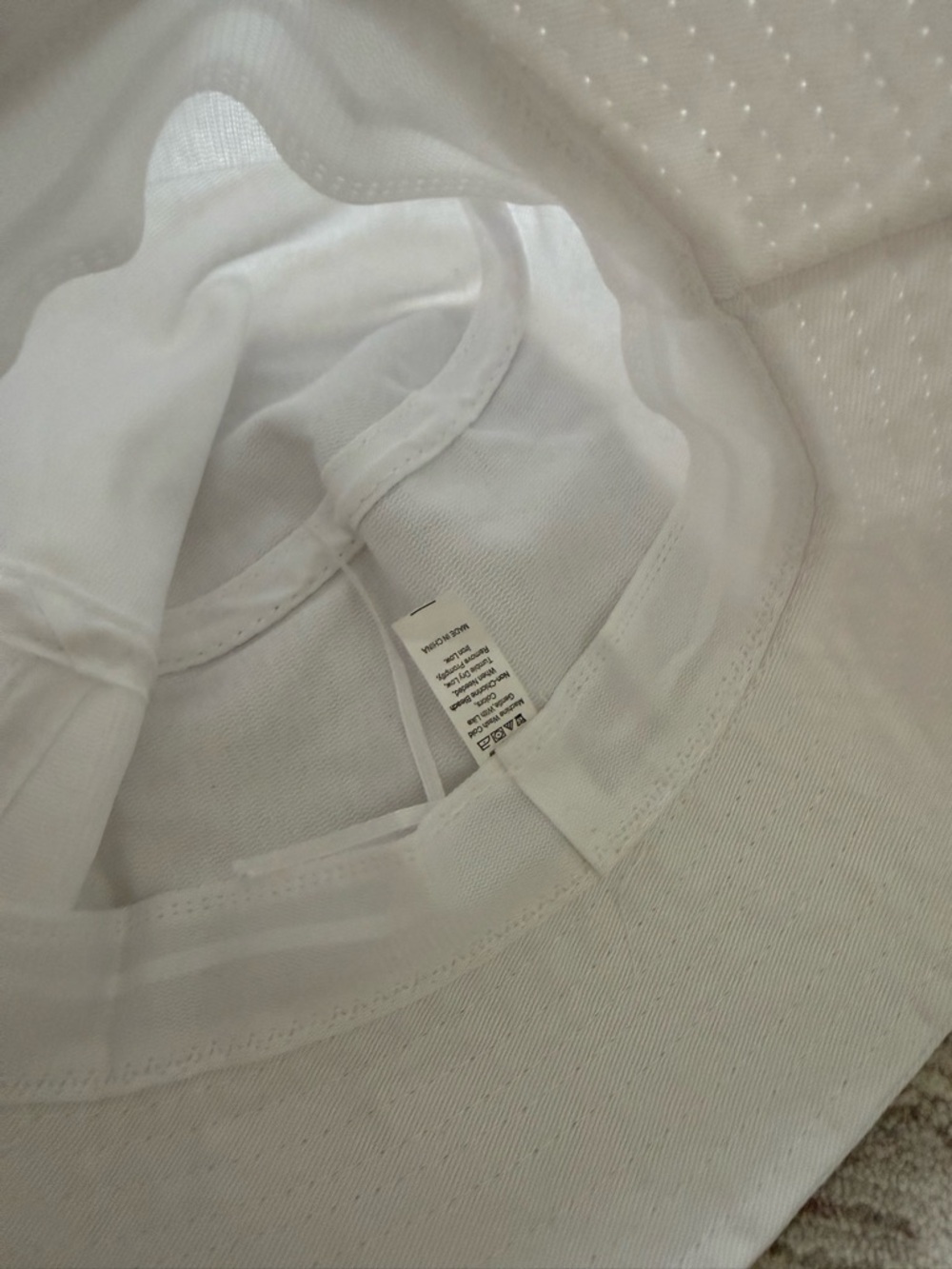 Classic White Bucket Hat - Picture 3 of 4